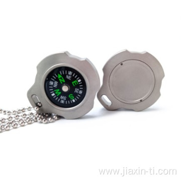 the newest mini metal compass titanium compass necklace for sale